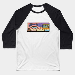 Vegas Illustration Baseball T-Shirt